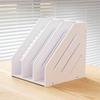 Box Folder Storage Box File Rack Storage Rack Office Supplies Vertical File Shelf Non-Metallic File Classification Column Material Organizing Shelf