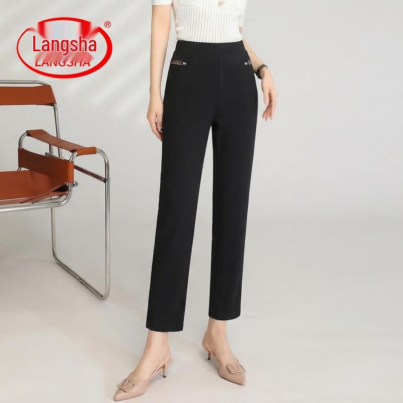 

LangSha Mom s High-Waist Straight Leg Capris 5XL