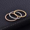 Stainless Steel Rose Gold Knuckle Ring Simple Finger Ring Jewelry for Women Men Fashion Accessories