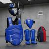 5 Pieces Sparring Gear Set PU Leather ImpactResistant Kit Thickened Padding Fighting Arts