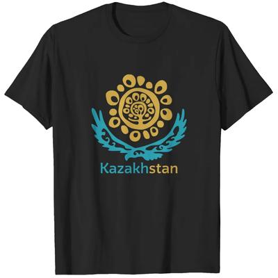 Kazakhstan Gift Republic Kazaks Kazakh T-Shirt 100% Cotton O-Neck Short Sleeve Casual Mens T-shirt Streetwear - Men's Summer ...