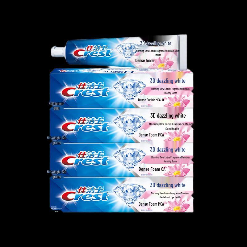 

Crest 3D White Morning Dew Lotus Toothpaste 4-Pack