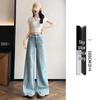 2025 Embroidered Bowknot Wide-Leg Denim Pants for Early Spring