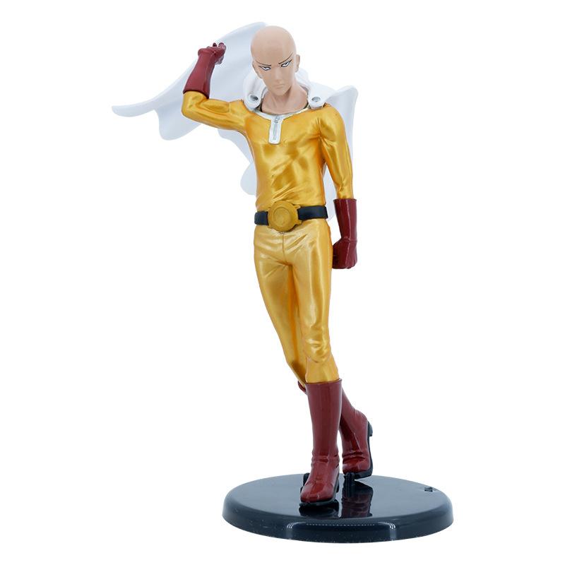 21cm Figure Anime Saitama One Punch-Man Action Figure Statua in PVC Modello da Stanza Bambola Decorazione Ornamenti da Collezione Giocattoli Regali