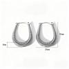Titanium Steel U-Shaped Spring Earrings - Light Luxury High-End Women's Jewelry