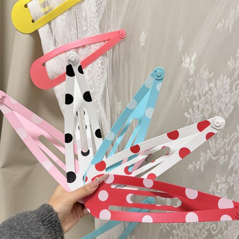 Kawaii Polka Dot Strawberry Extra Large Hair Clip Hairpin for Women Curtain Holders Girls Party Fashion Accessories