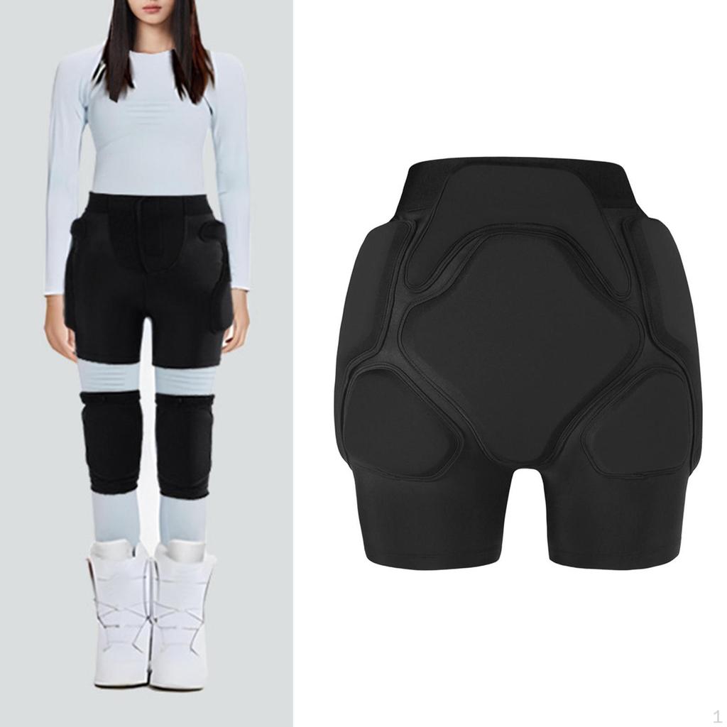 Padded Shorts Absorbing Comfortable Hip Protection Gear for Ice Skating Men Women Snowboard