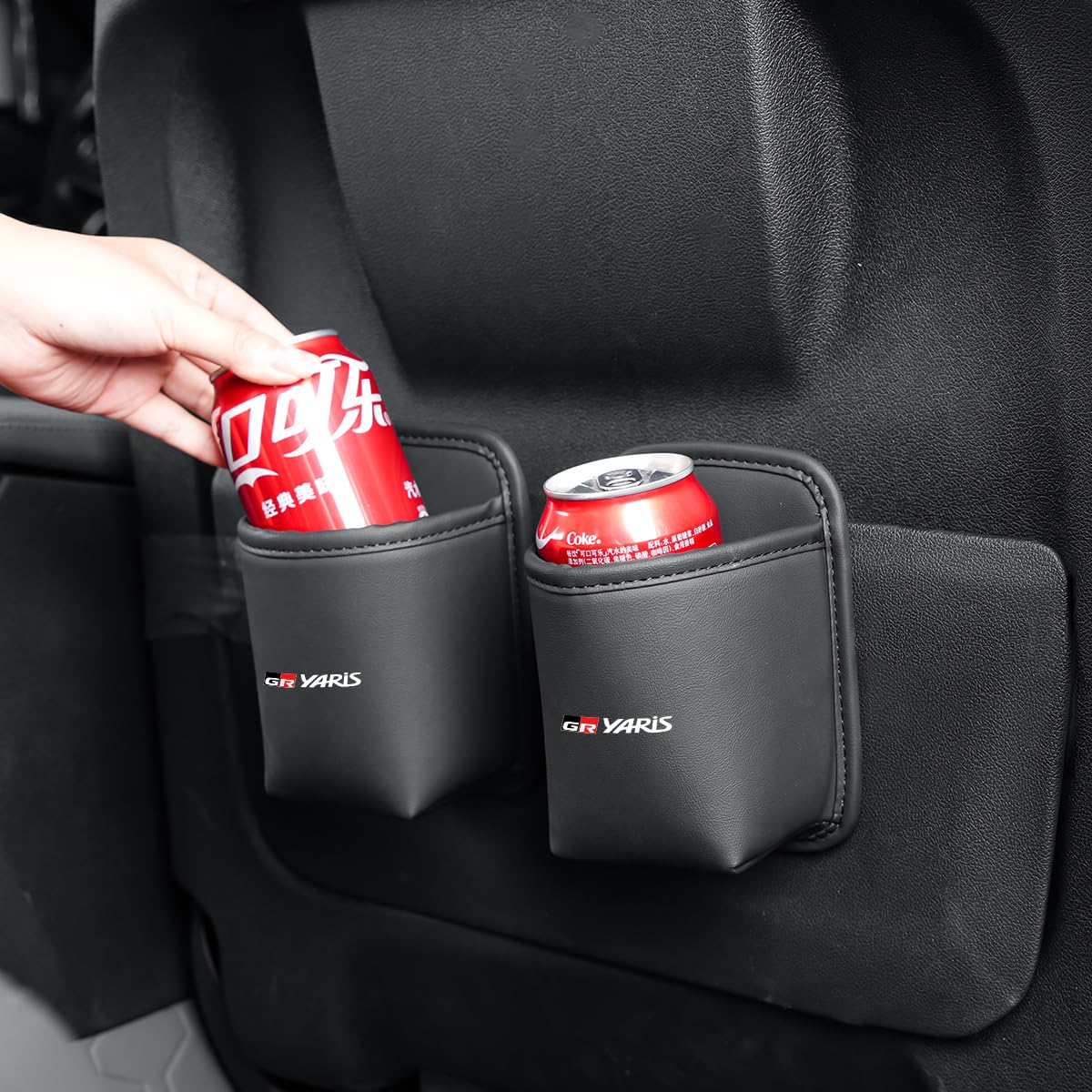 

GR Yaris Exclusive Drink Holder, Car Cup Box, Small Item Storage, Car Trash Can, Non-Topple, Compatible with GR Yaris and New Corolla Sport, Custom Ac