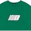 We11done Ss22 Logo Print Short Sleeve T-Shirt Unisex Tops Green WD-TT1-22-674-U-GR