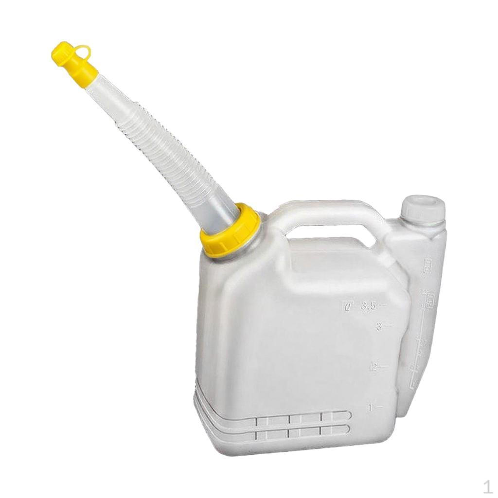 Oil Mixing Bottle Contrast Pot 2 Stroke Engine Measuring and Dispensing Petrol Container Portable
