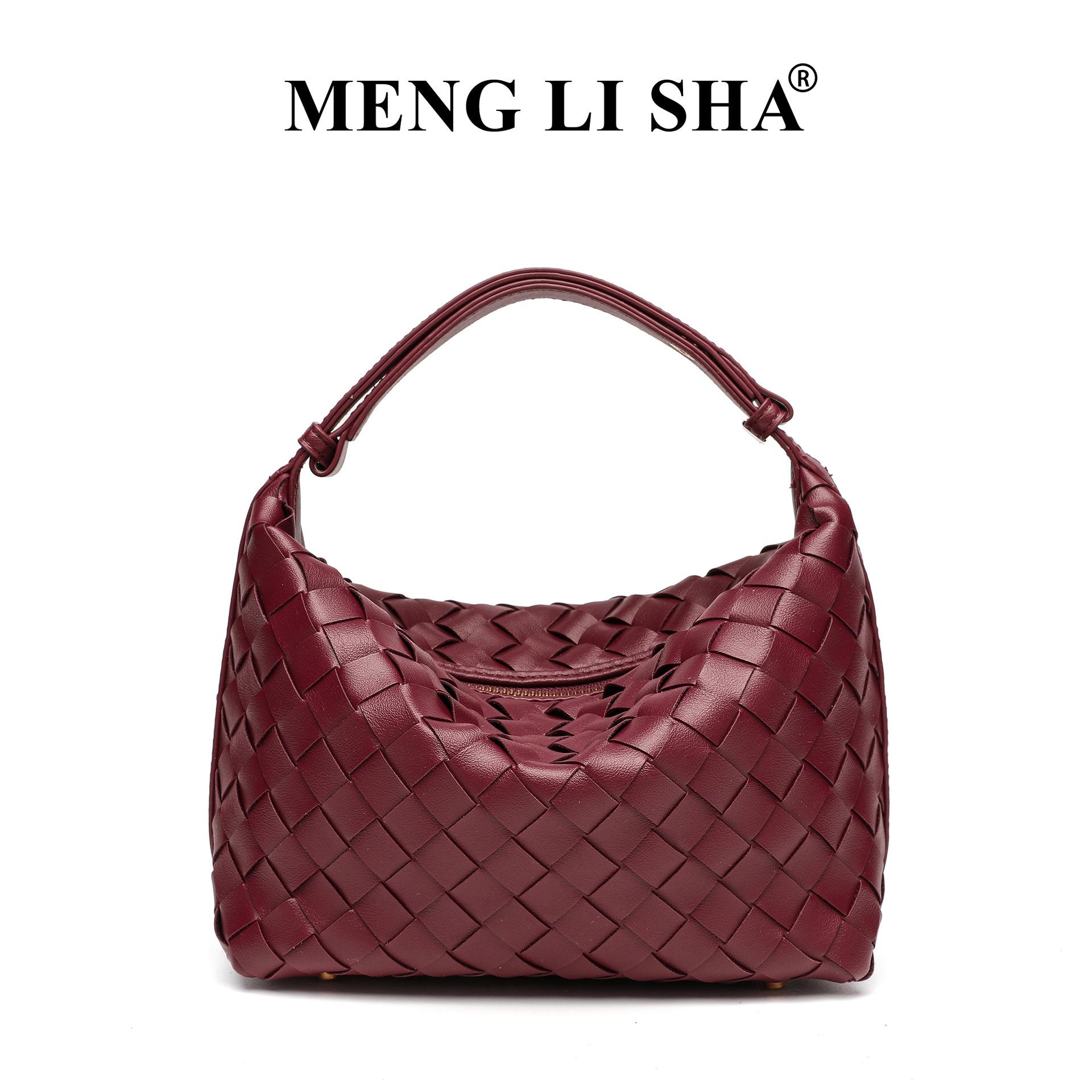 Small Niche Design, Fashionable and Casual Handbag, Spring and Summer New Versatile, Underarm Single Shoulder Hand Woven Lunch Box Bag