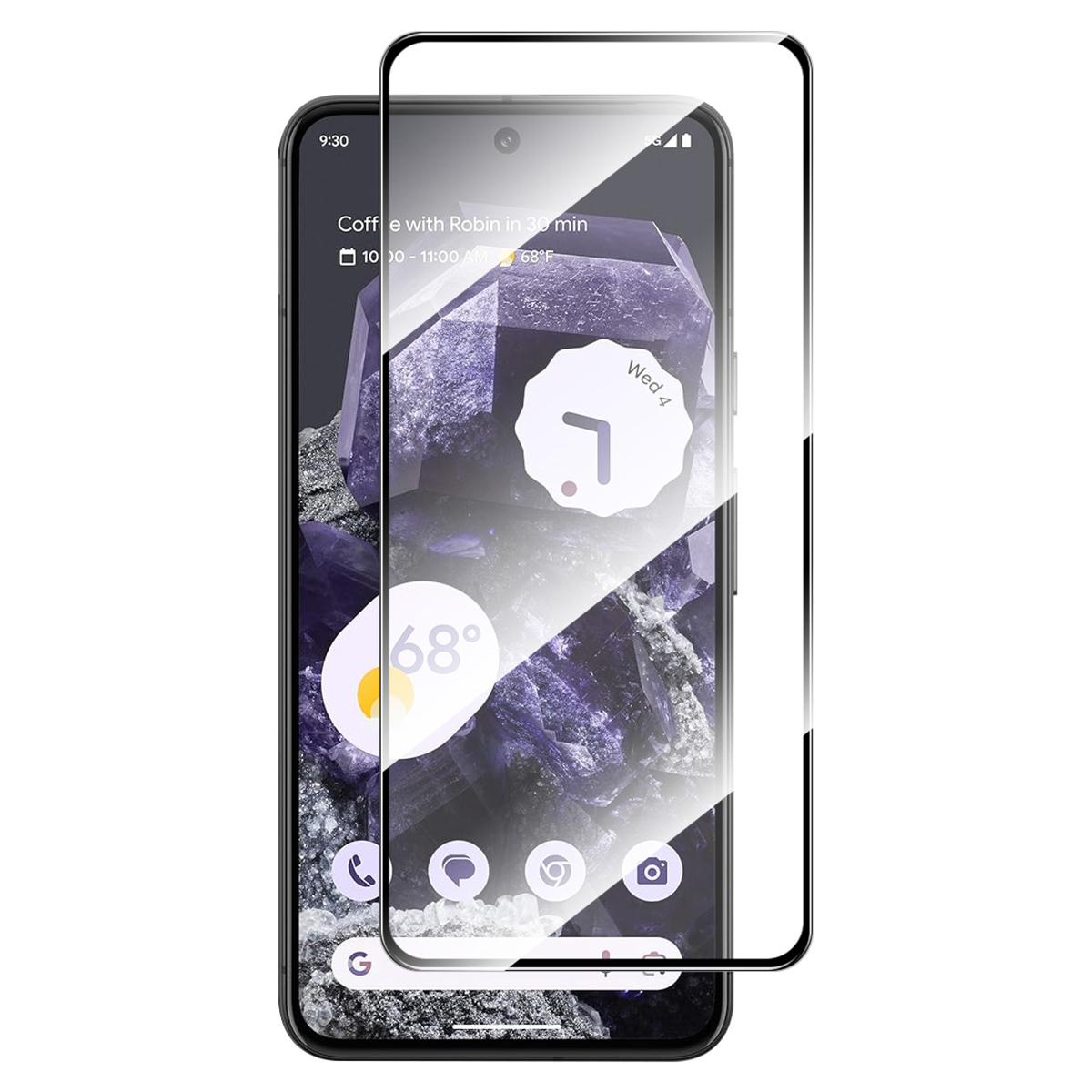 

ENKAY HAT PRINCE For Google Pixel 8 Silk Printing Full Screen Protector High Aluminium-silicon Glass Film Type A