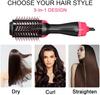 Hot Air Brush One Step Hair Dryer & Volumizer Hair Dryer Brush Negative Ion Generator For Straightening & Curling Hot Air Paddle
