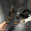 French High Heels Sandals Square Head Leopard Print Word With Summer New Stiletto Sandals