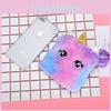 Adorable Unicorn Plush Crossbody Coin Purse Iridescent Childrens Bag Gift