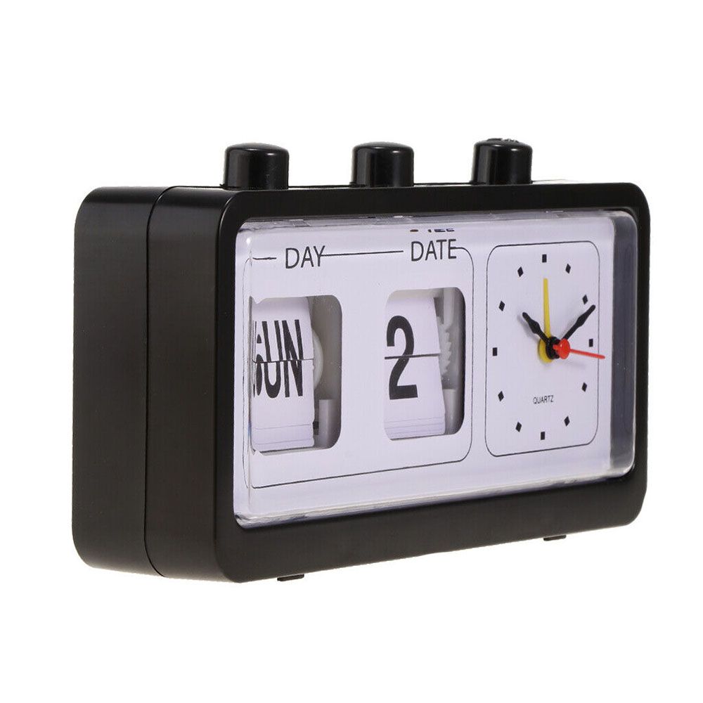 Ceas de birou din plastic pentru acasă, ceas cu alarmă digitală, afișaj dată și oră