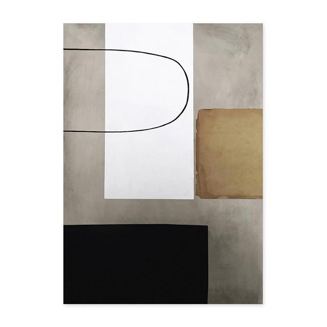 Abstract Vintage Geometric Canvas Paintings Minimalist Poster and Print Wall Art Pictures for Office Home Cuadros Decoration