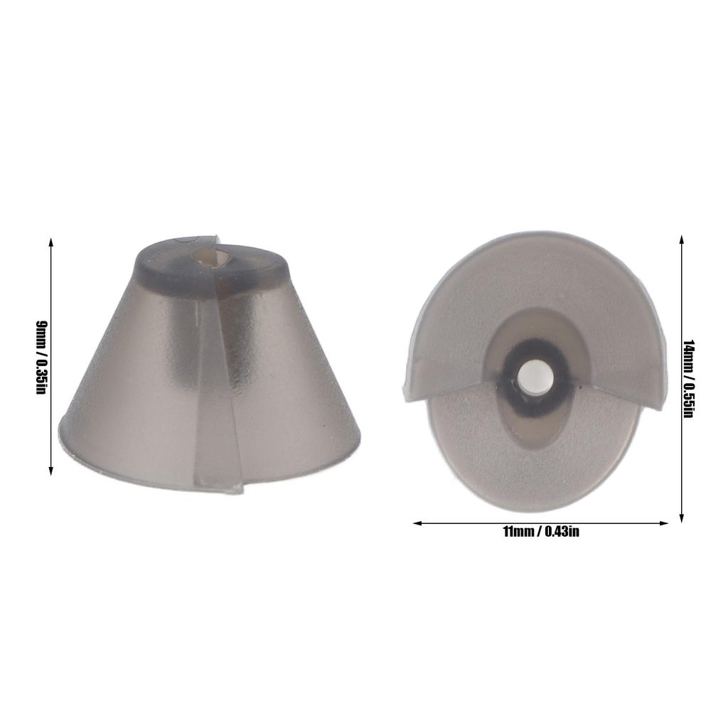 10pcs Hearing Aid Eartips Washable Detachable Static Free Soft Silicone Hearing Aid Domes
