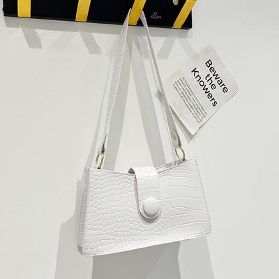 Crocodile Pattern Thick Chain Shoulder Bag Mini Bag Handbag Crossbody Bag for Women Handbag