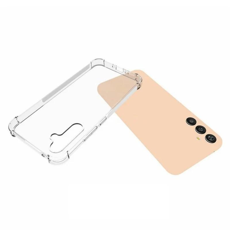 For Samsung Galaxy A34 5G Clear TPU Case WANLONFENG TM Series 2.0mm Phone Back Cover