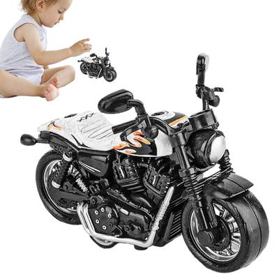 Kids Alloy Motorcycle Model Simulation Motorcycle Pull Back Toy Car Die Cast Mini Vehicles Car Toy Collectible Crafts Model Toys