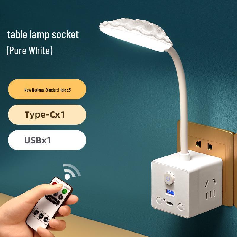 Magic Cube Multifunctional Converter: Remote Control Night Light, Socket Adapter, and Bedside Lamp Power Strip