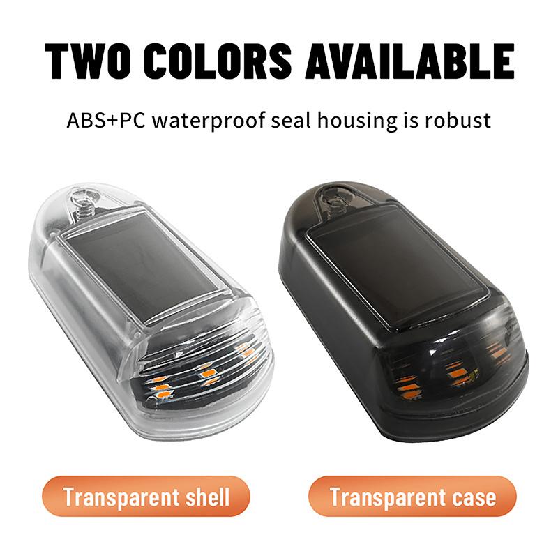 1Pc Solar Powered Car Signal Lights Truck Roof Light For Truck Solar Cab Lights Punch-Free Led Light 7 Colors Roof Lamp