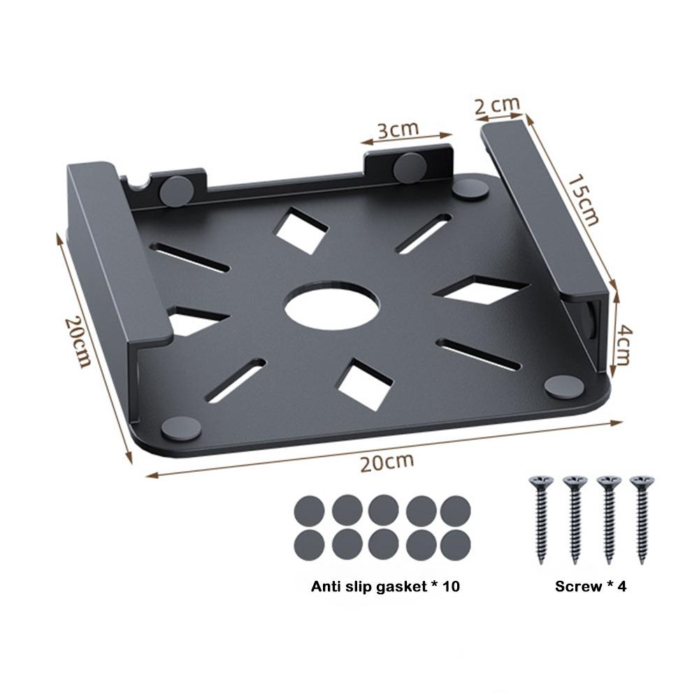 

7,8-дюймовая стойка для хранения хоста, стальной кронштейн для хранения, настенный кронштейн для хоста для Apple Mac Mini, экономия места чёрный