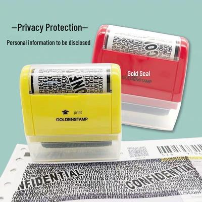 Golden Seal Privacy Protection Roller Stamp
