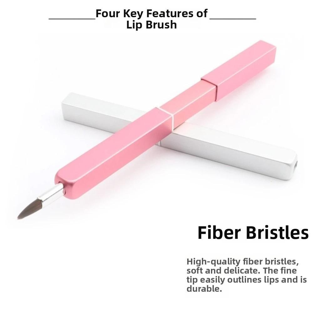 Lip Liner Lip Gloss Brush Aluminium Tube Lipstick Brush Beauty Tools Retractable Lip Brush  Travel