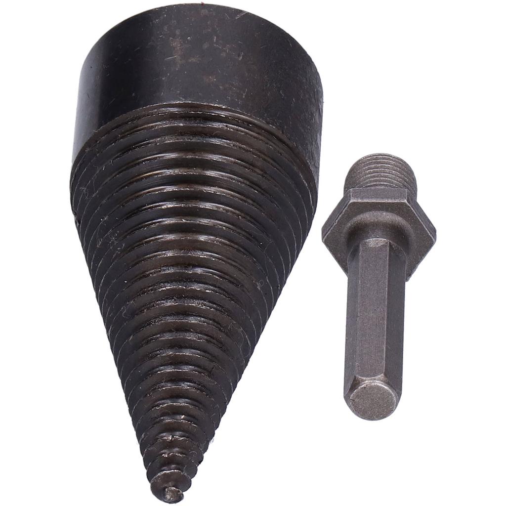 42mm Wood Splitter Bit Chopping Tool HighSpeed Steel for Electric Hammer Impact Drill(Hex Handle )
