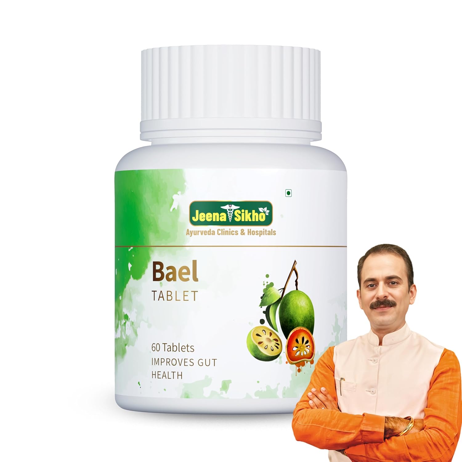 

Jeena Sikho Bael Tablets For Digestive Wellness Gut Support Natural Daily Herbal Supplement 60 Count Bottle Pack