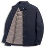 Men's Premium Lightweight Winter Goose Down Jacket with Turn-Down Collar - Mid-Age Business Casual Outerwear