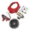 Electric Start Kit Smoother Start Switch Starter Motor Ignition Flywheel Cover for GX160 GX200 5.5HP 6.5HP 4 Stroke