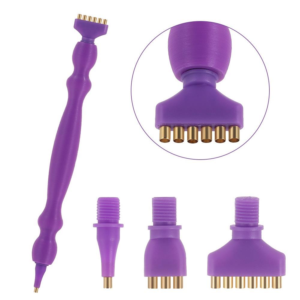 Zapasowe Końcówki do Długopisów Zestaw Długopisów do Malowania Diamentowego 5D DIY Rzemiosło z Wielofunkcyjnymi Plastikowymi Końcówkami Gwintowanymi Długopisy do Wiercenia Punktowego