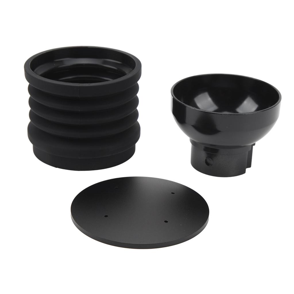 Enkel Doseringsbehållare med Blåsare ABS Silikon Kaffe Blåser Bönbehållare Kaffekvarn Tillbehör för