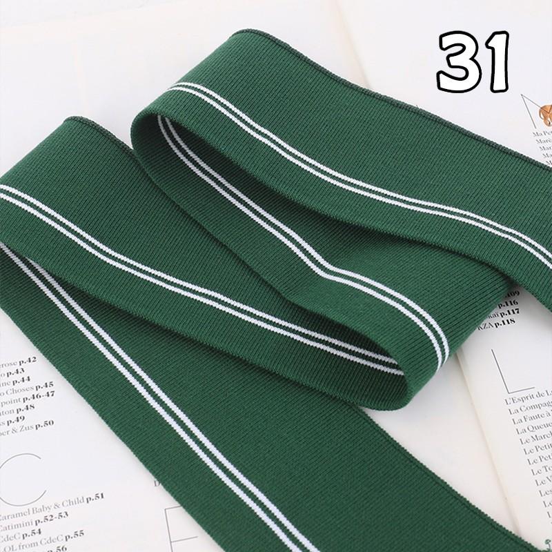 90x6cm Elastic Knitted Fabric DIY Rib Neckline Cuff Hem Knitted Fabric Sewing Baseball Uniform Jacket Clothing Supplies