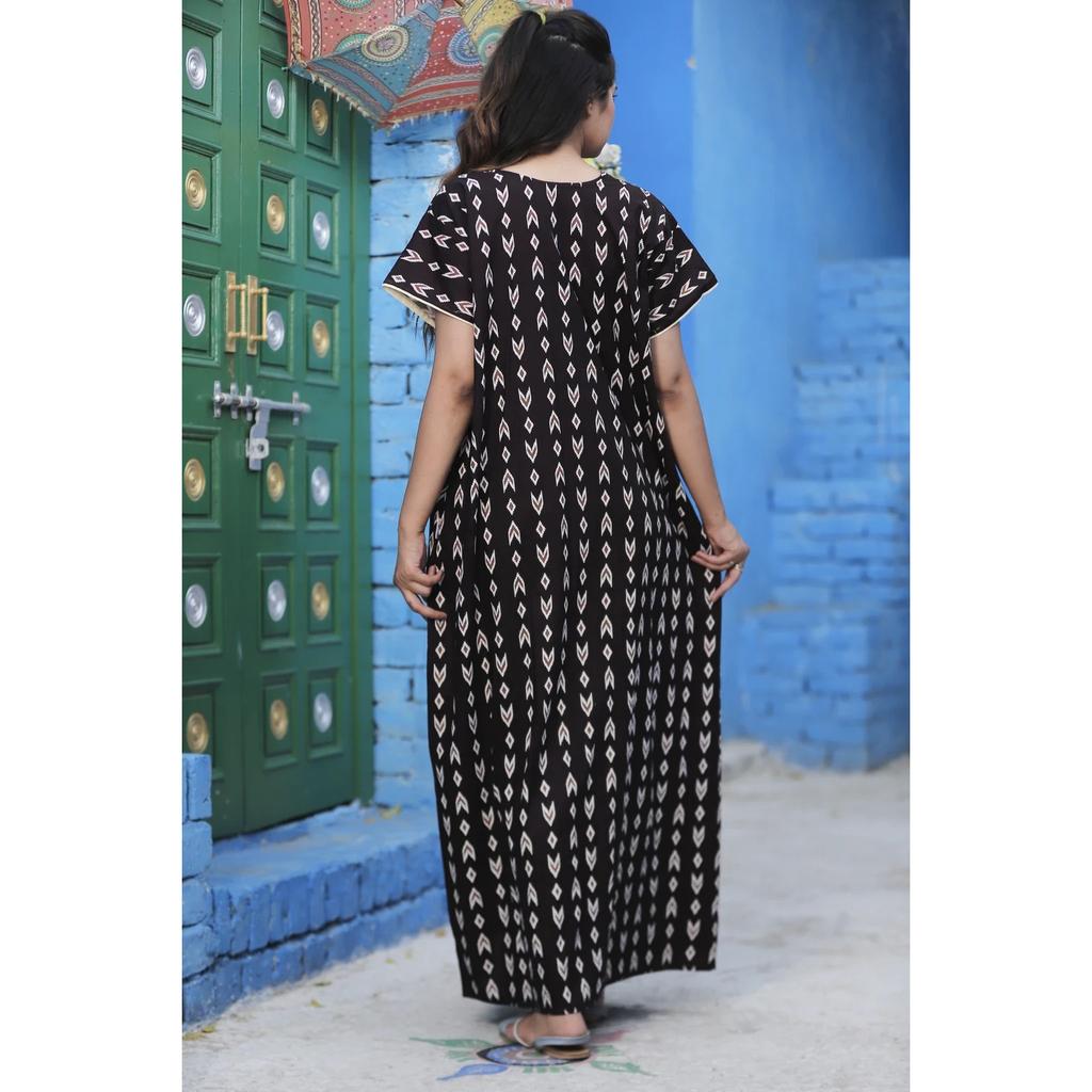 Robe de nuit légère et confortable en coton pour femmes indiennes, tenue décontractée Nighty