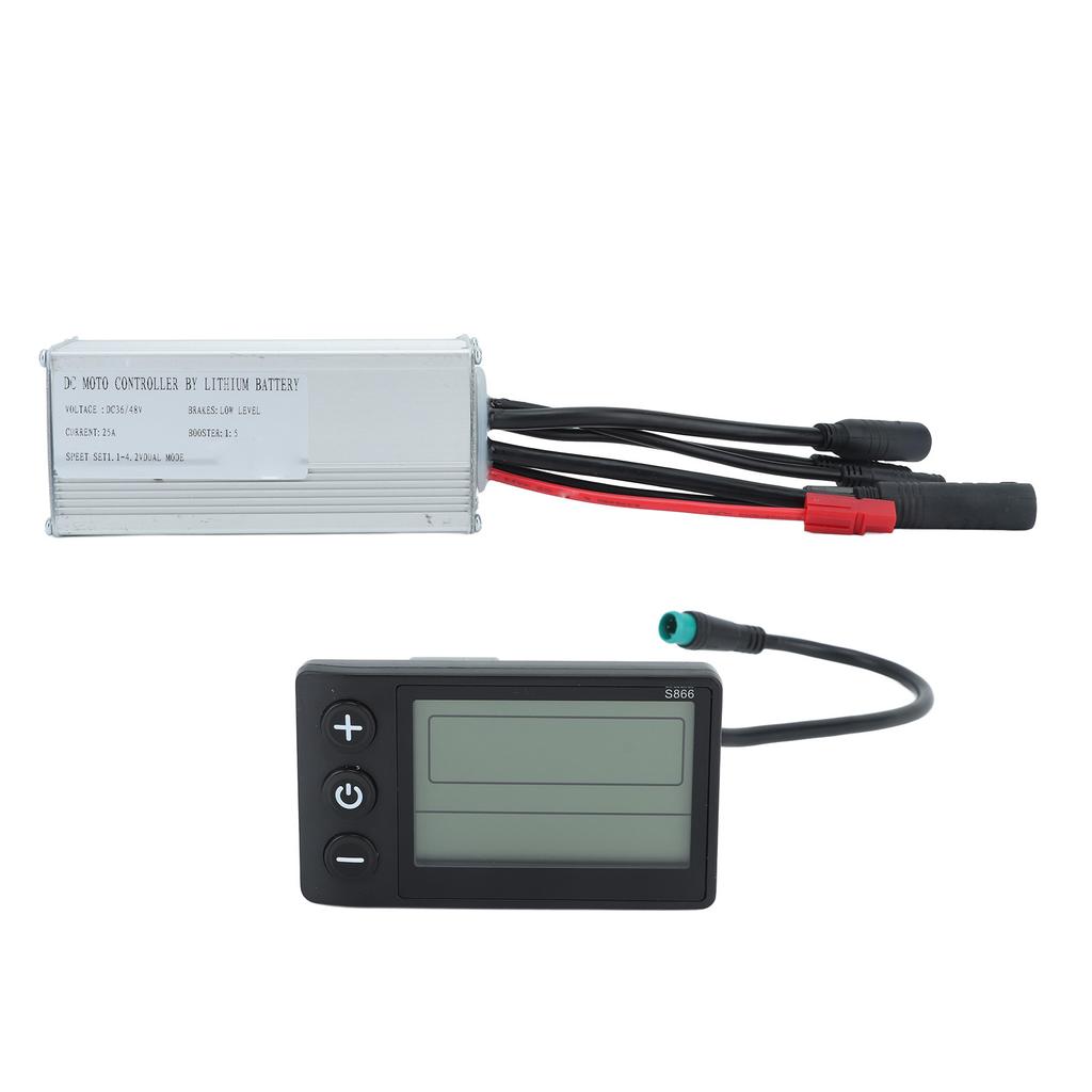 JN25A Motor Controller Set Light Weight Bike Controller S886 Display Panel Kit Multi Function Electric Bike Conversion