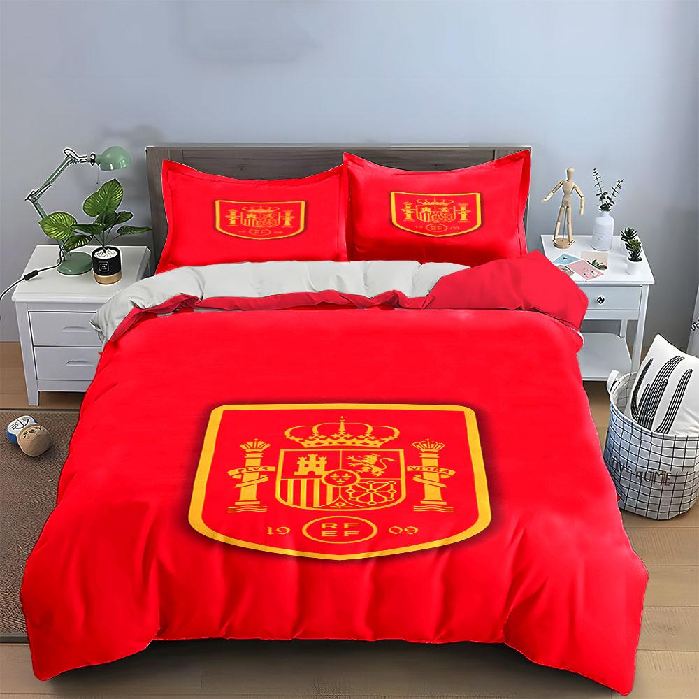 Crest Featuring Crown, Columns. Bedding Sets Duvet Cover Sets Duvet Covers Pillowcases(1 * Duvet Cover 2 * Pillowcases, Without Duvet Insert)