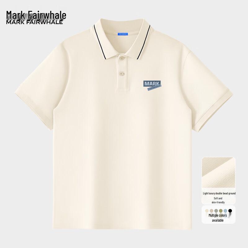 Mark Fairwhale Men s 2025 Summer Breathable Polo Shirt L