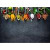 Modern Colorful Spices Chili Seasoning Spoon Posters and Prints Canvas Printing Wall Art Picture for Restaurant Kitchen