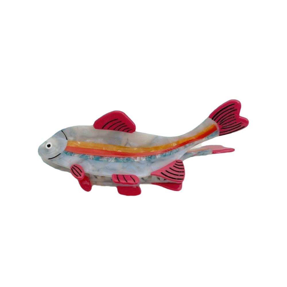 Acetic Acid Ocean Animal Hair Clip Cute Geometry Shark Clip Small Fish Hair Claw  Female