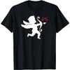 Cherub Cupid With Arrow Valentine Day Pajamas Top Women Girl T-Shirt