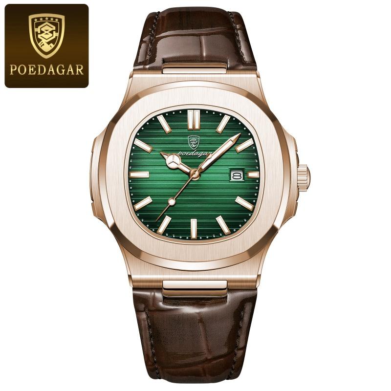 New Top Brand Ultra Thin Men's Watch New Fashion Waterproof Quartz Calendar Luminous Wristwatch