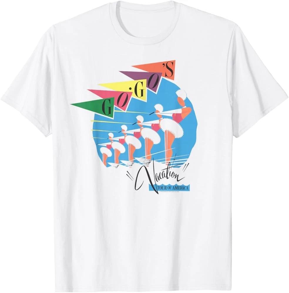 The Gogos Vacation Retro White Cotton S5xl Tshirt Cl466 S
