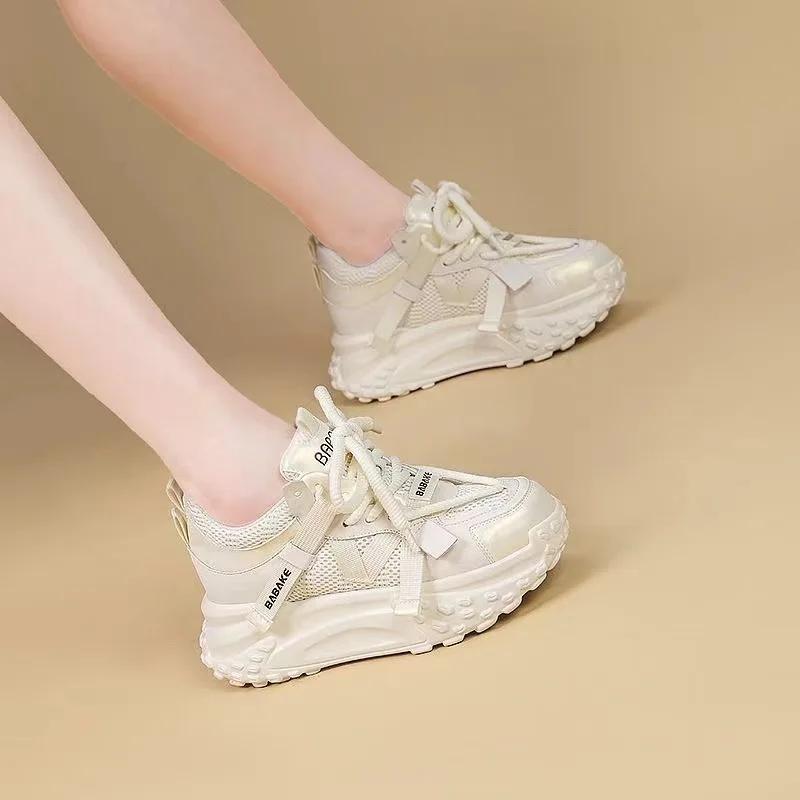 Shoes for Women The New 2025 Platform Shoes Increase Women Shoes Fashion Thick Bottom Luxury Casual Sneakers Zapatos De Mujer
