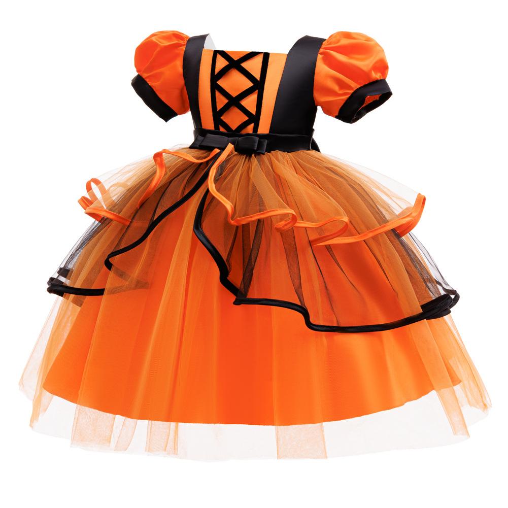 Children's Dresses Halloween Pom Pom Girls Princess Dresses Christmas Performance Dresses Dresses 636 Children's Princess Dresses Mesh Dresses