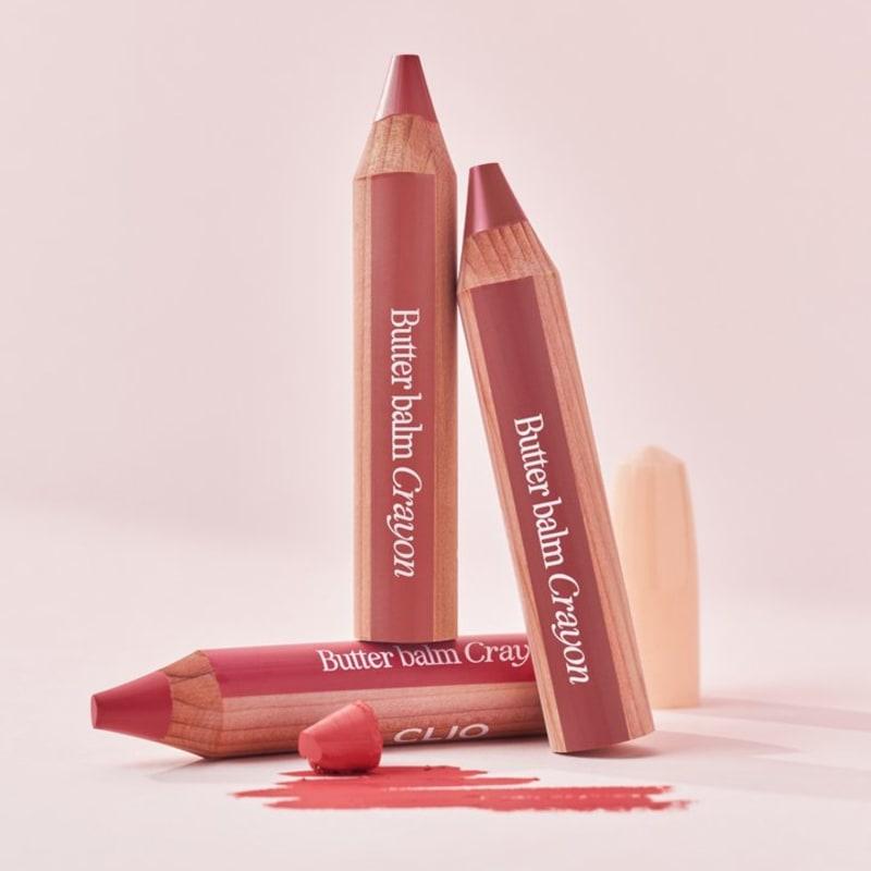 Clio Butter Balm Crayon 15 Types (NEW Color, Choose 1) (+ Sharpener Free)