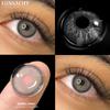 Funsachy 1 Pair Natural Brown Eye Color Contact Lenses Grey Lens High Quality Student Annual Beauty Cosmetics